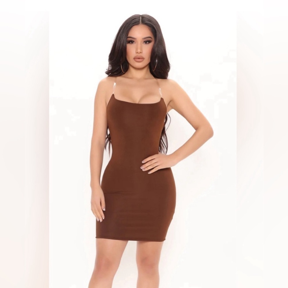 Fashion Nova Brown Mini Dress Size S